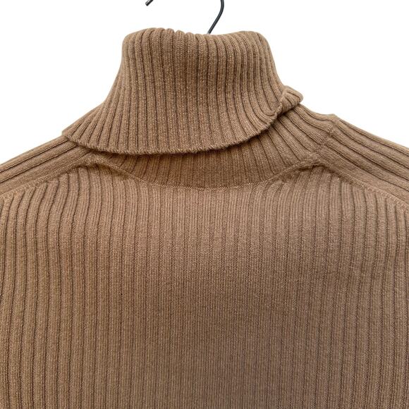 James Perse for Barney's Tan Cashmere Turtleneck Medium - Picture 4 of 6